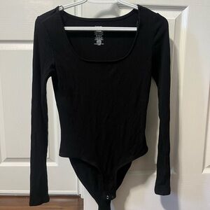 Black Long Sleeve Bodysuit